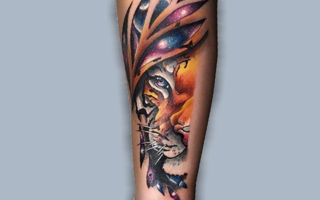 Tatuagem colorida realizada na NT Tattoo